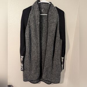 Smartwool,Gray and Black Cardigan, Size M
